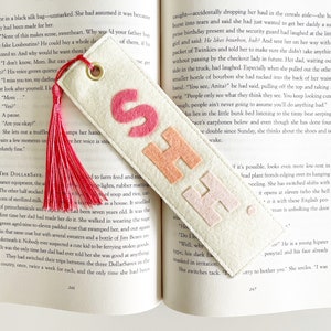 SHH…Bookmark, Felt Bookmark, Felt Bookmark, Bookish Gift
