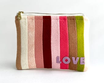 Bolsa listrada multicolorida