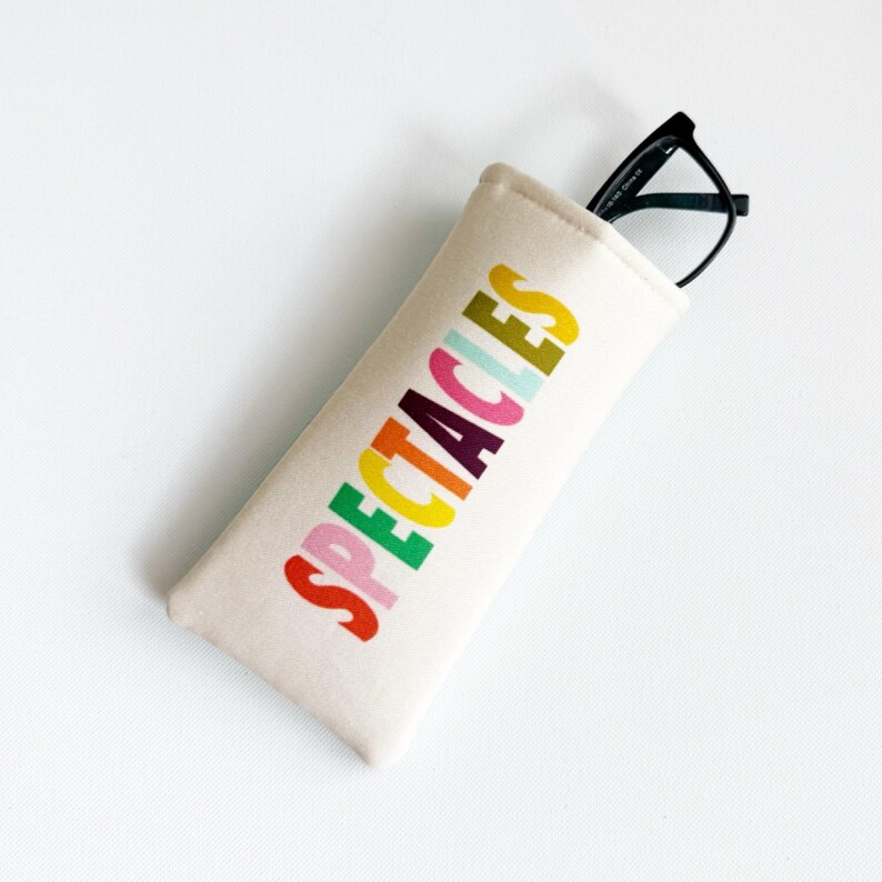 Handmade Padded Glasses Case, Cotton Print, Soft Protective Case image 2