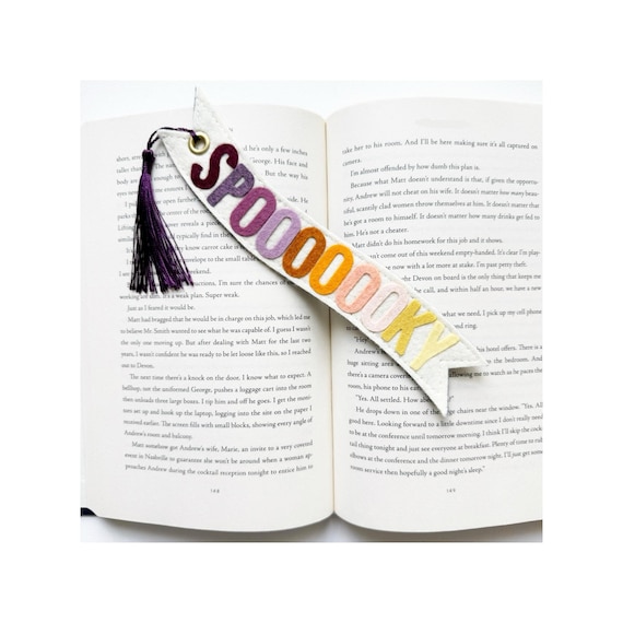 Spooky Felt Bookmark: Handmade Halloween Book Lover Gift