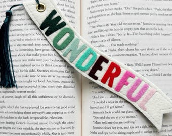 Felt Bookmark | Handmade Wool Book Lover Gift