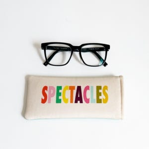 Handmade Padded Glasses Case, Cotton Print, Soft Protective Case image 5
