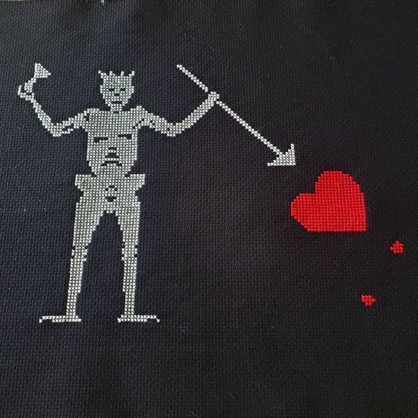 Blackbeard's Flag Cross Stitch