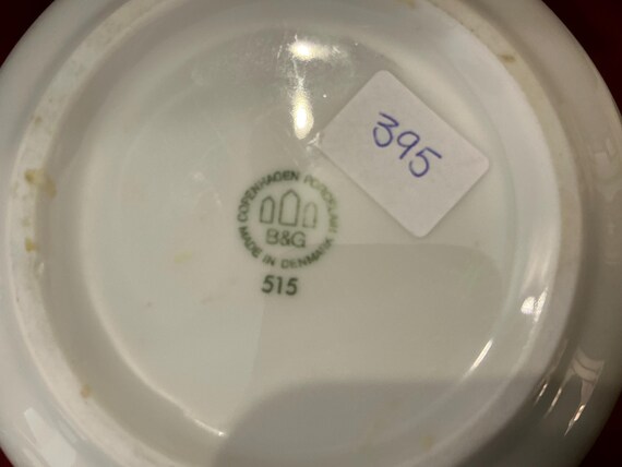 Rare Vintage Henning Koppel Porcelain Teak Gravy Boat, Bing