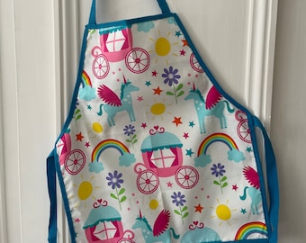 Rainbow Unicorn Children's Apron - 100% Cotton
