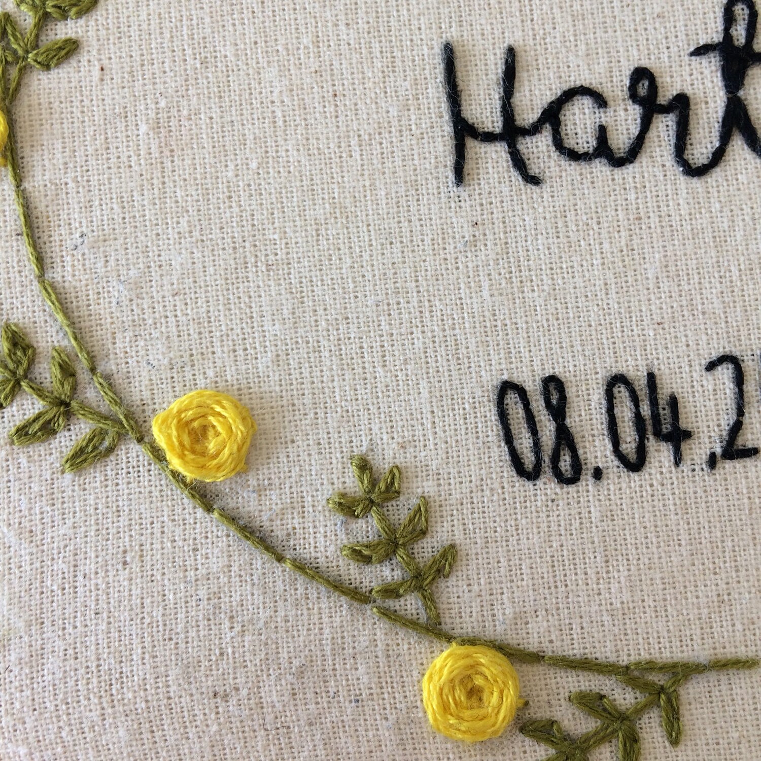 Customisable Wedding Day Embroidery Hoop Etsy