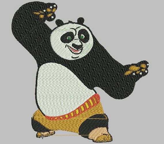 Kung Fu Panda Embroidery Design Etsy
