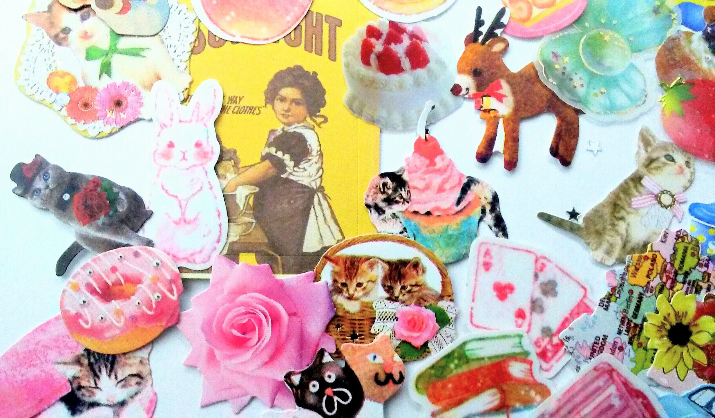 Kawaii Sticker Flakes NATURAL and REALISTIC Style Only Etsy