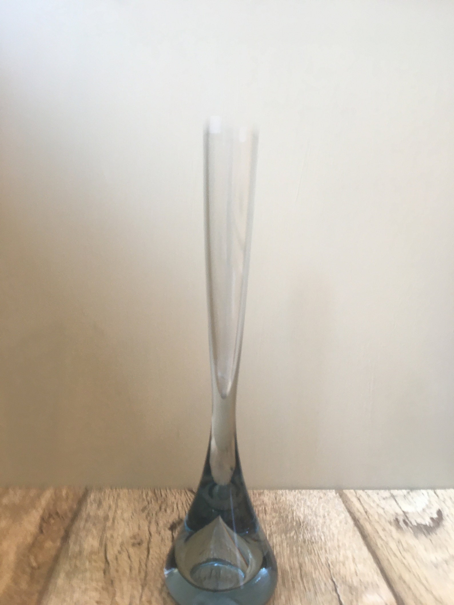 Blue Glass Single Stem Vase Etsy