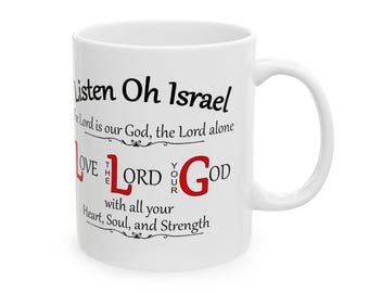 Remember Oh Israel Mug | Inspirational Christian Quote Mug