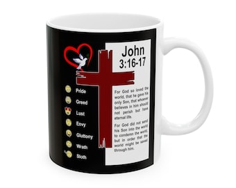 John 3:16-17 | Christian Faith Ceramic Mug
