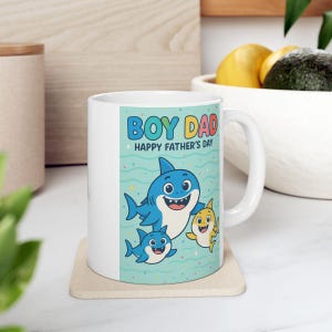 Fun Dad Ceramic Mug - Perfect for Father's Day, Coffee Lovers, Gifts, Cartoon Design