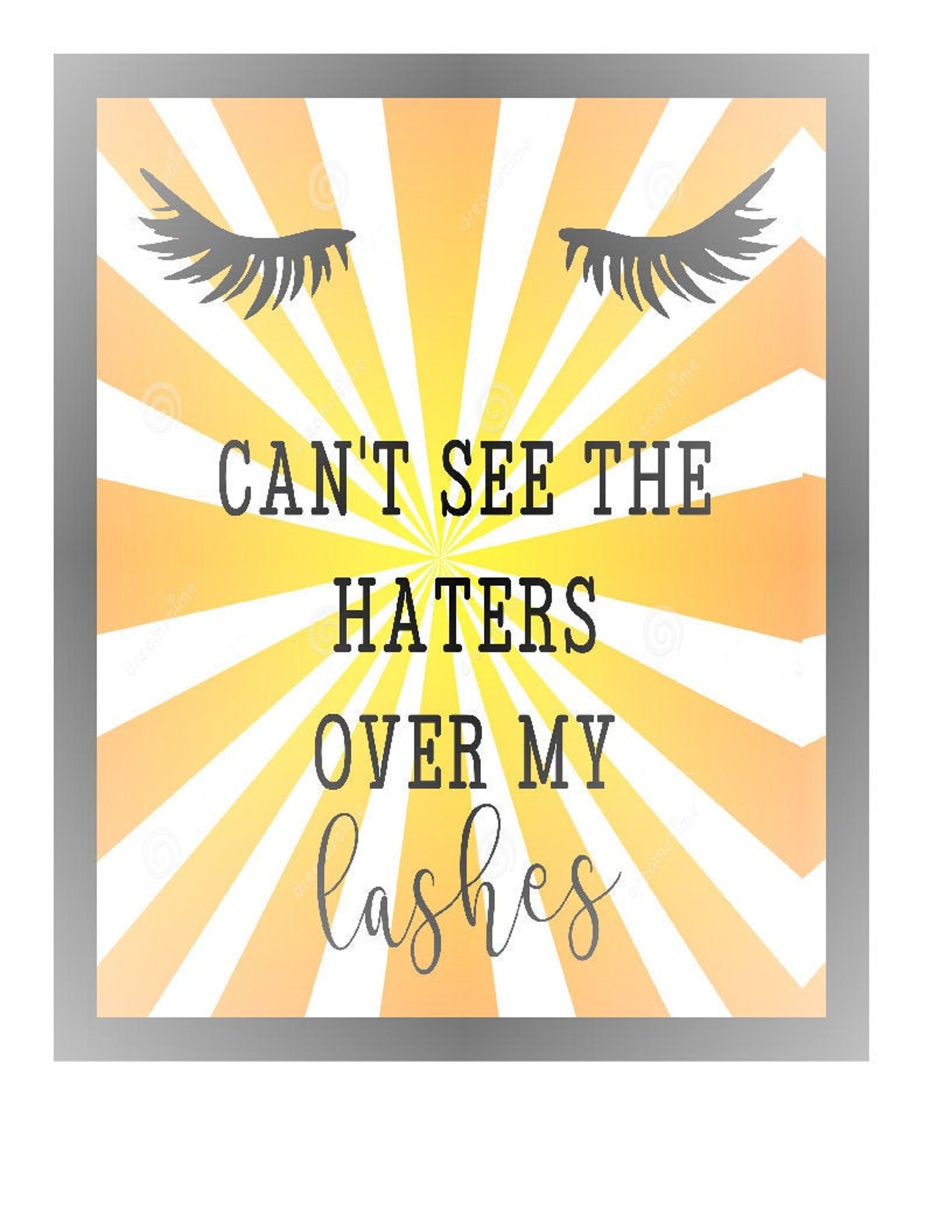 Cant See the Haters Over My Lashes Svg Png Eyelash Extension Etsy