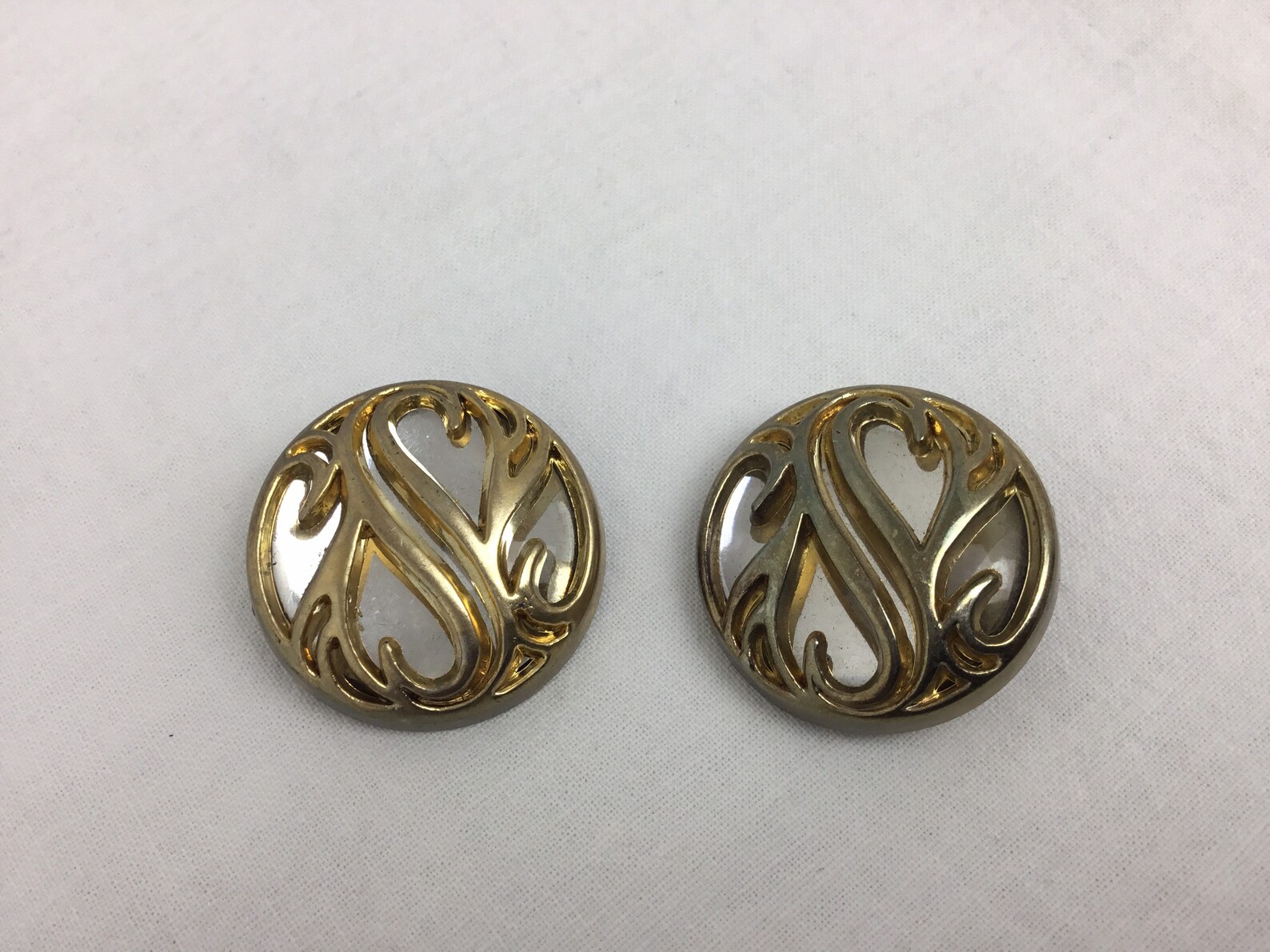 Vintage Extra Large Shank Button 11/2 38mm Round Gold Etsy