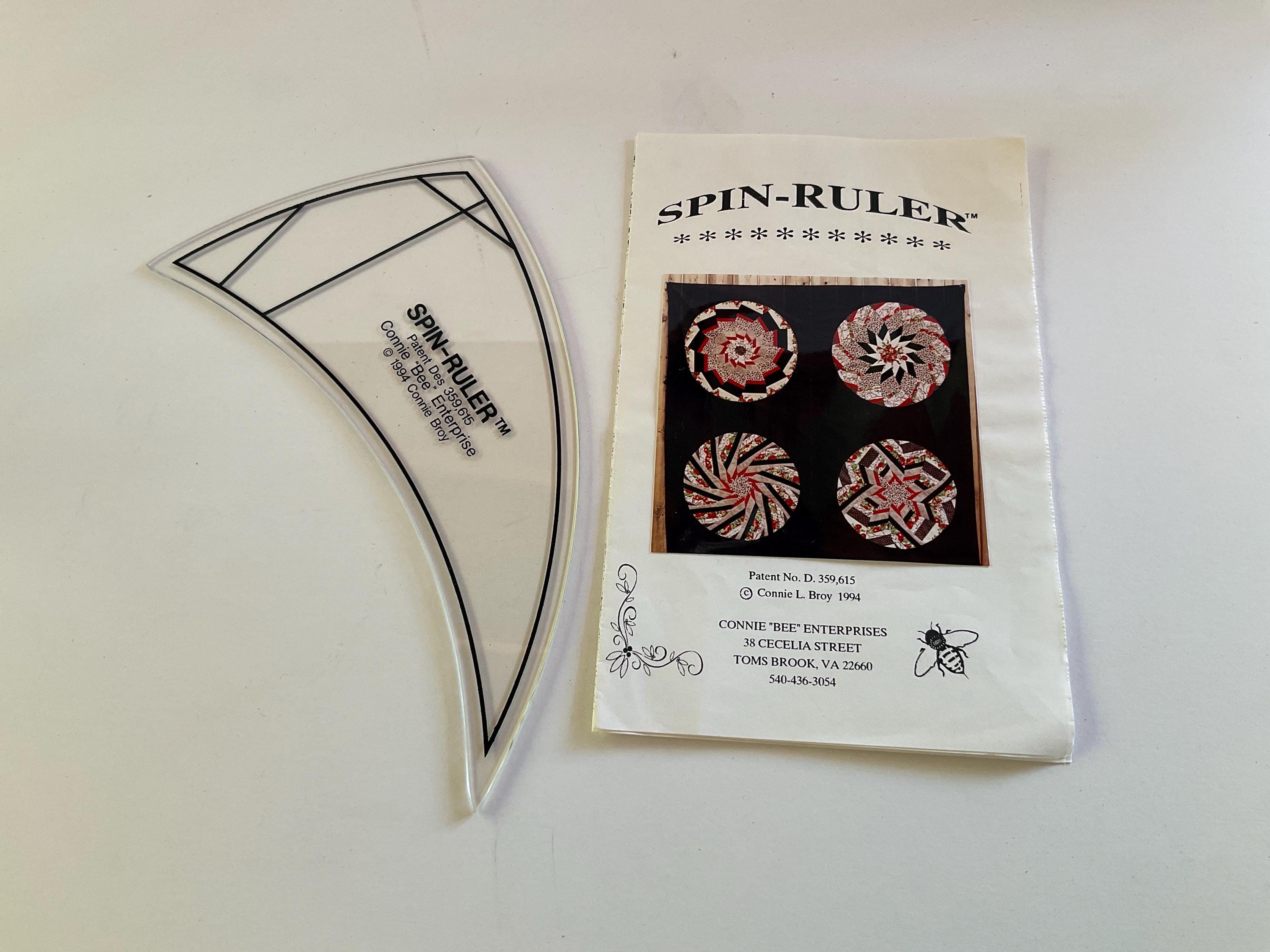 Spin Ruler Wedge Quilt Template Sewing Wedge Ruler by Connie “BEE ...