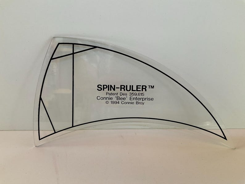 Spin Ruler Wedge Quilt Template Sewing Wedge Ruler by Connie “BEE ...