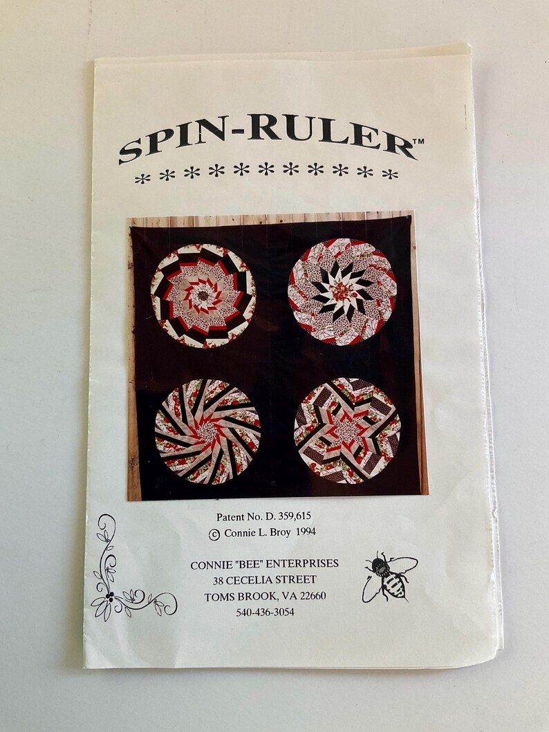 Spin Ruler Wedge Quilt Template Sewing Wedge Ruler by Connie “BEE ...