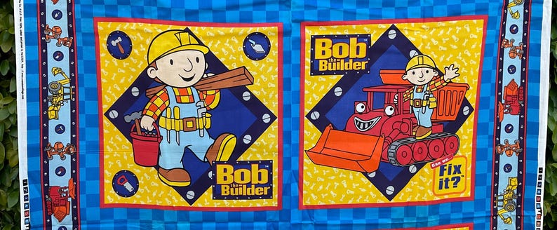 Bob the Builder and Friends Cotton Fabric 45