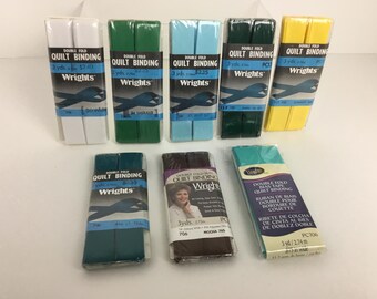 Wrights Double Fold Quilt Binding 3 Yards 2.75m Quilt Bias Tape Choose Color