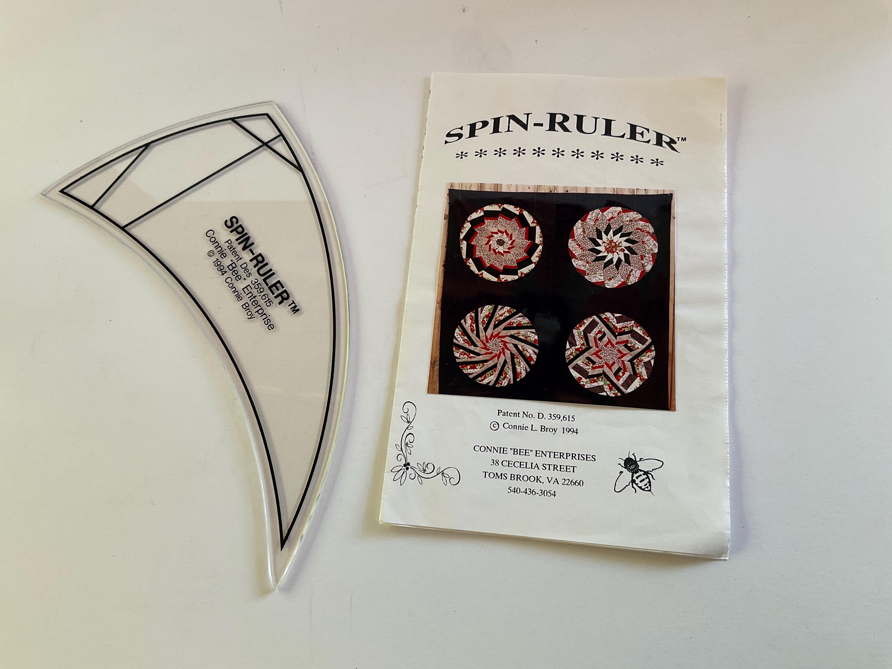 Sewing Wedge Ruler Spin Ruler Wedge Quilt Template Sewing Wedge Ruler by Connie “BEE ...