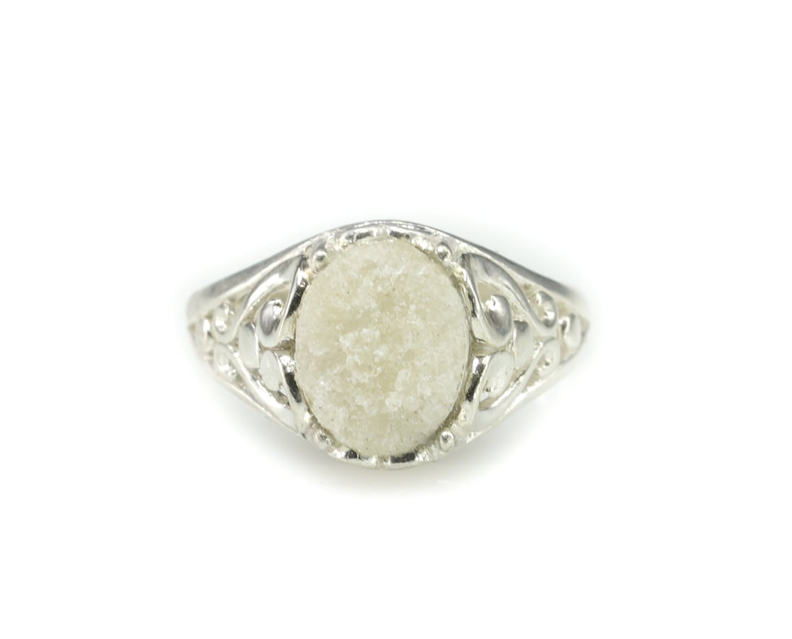 Authentic Fulgurite Lightning Sand Sterling Silver Ring 6 Etsy