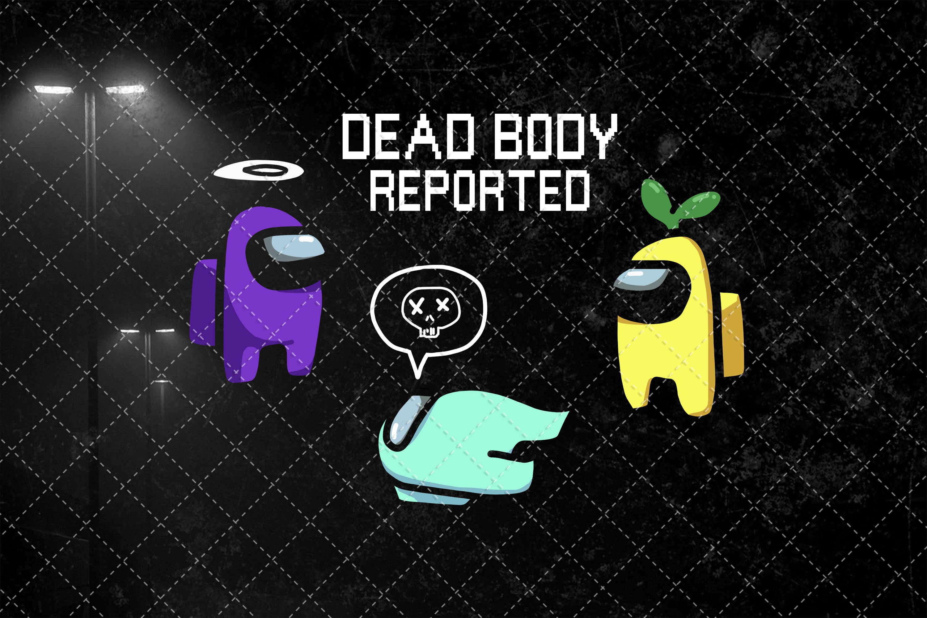 Dead Body Reported Png Among Us Png Gaming Png Instant Etsy