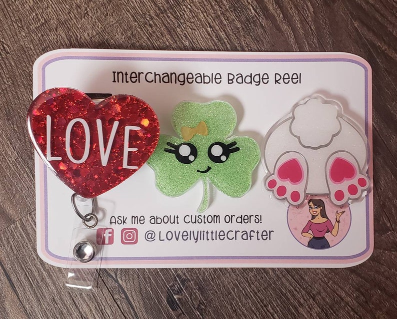 Download SVG interchangeable badge reel card badge reel packaging DIY | Etsy