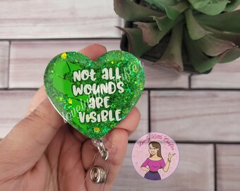Mental health awareness badge reel, mental health matters badge reel, medical badge reel, nurse badge reel, retractable ID badge holder