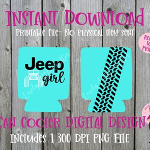 12 oz. Can Cooler template, Sublimation download, Digital download, can cooler png