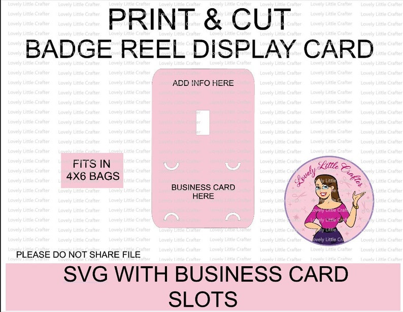 Download SVG Badge Reel Display Card Badge Reel Packaging Display | Etsy