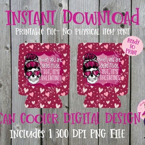12 oz. Can Cooler template, Valentine Can Cooler, Sublimation download, Digital download, can cooler png