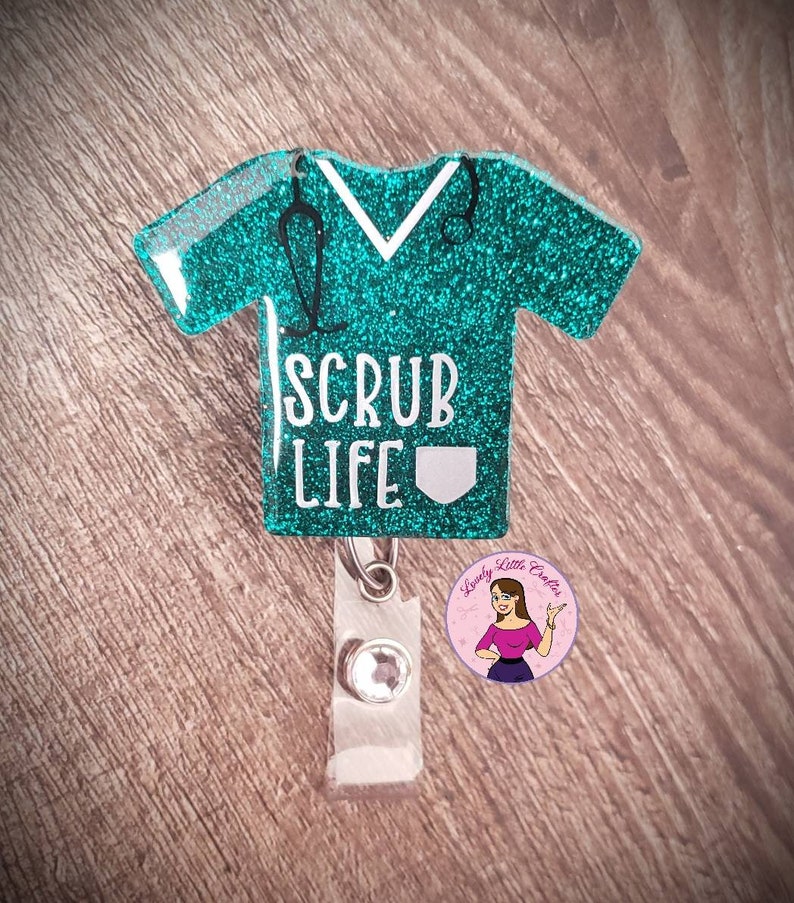 Scrub Life Badge Nurse Badge Reel Medical Badge Reel Fun Etsy