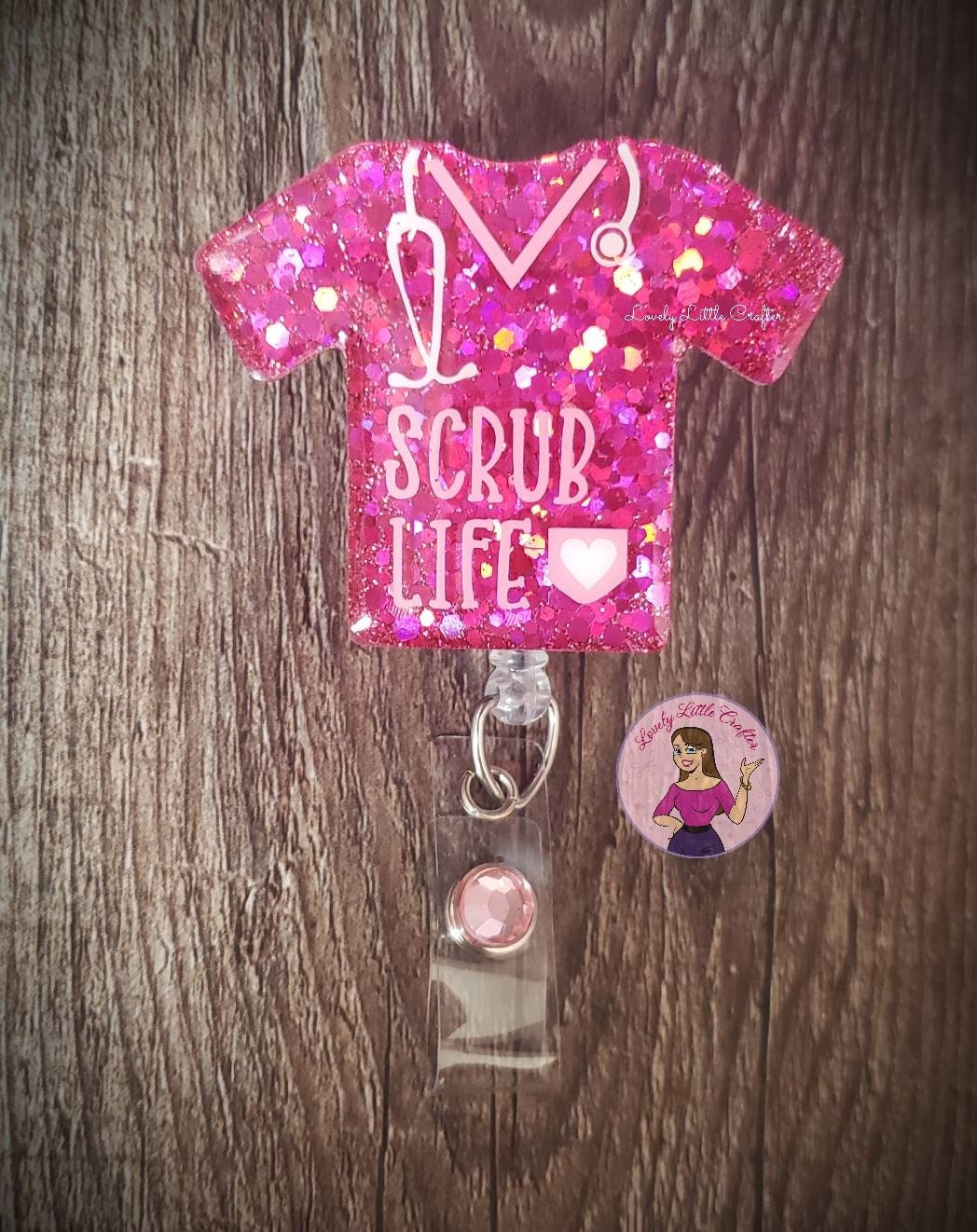 Scrub Life Badge Nurse Badge Reel Medical Badge Reel Fun | Etsy