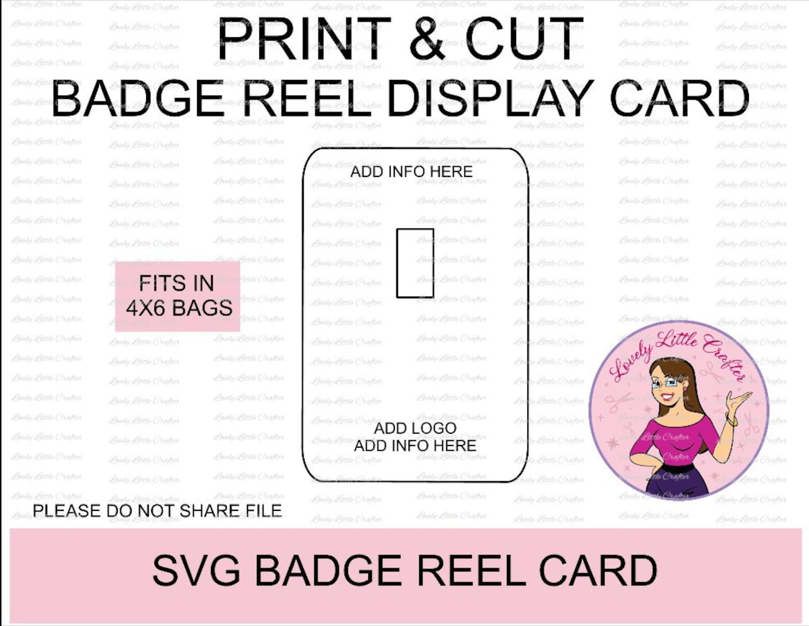 SVG Badge Reel Display Card Badge Reel Packaging Display Etsy UK