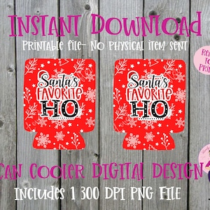 12 oz. Can Cooler template, Christmas Can Cooler, Sublimation download, Digital download, can cooler png