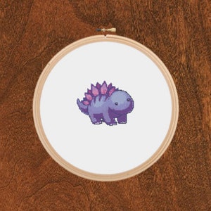 Stegosaurus Dinosaur Cross Stitch Pattern