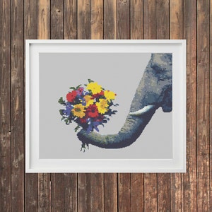 Elephant Cross Stitch Pattern