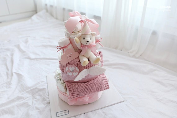 angel diaper cake