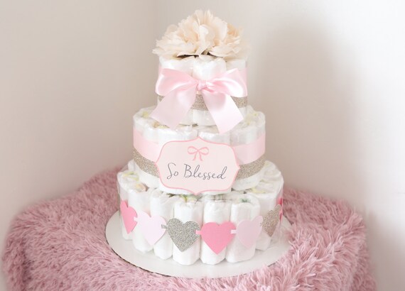 Elegant diaper cheap cake