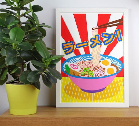 Ramen Screen Print | Japanese Inspired Poster | A3 | Hand-printed