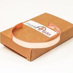 Pure copper bracelet outside view. Inner of the bracelet is engraved with Ayatul Kursi
