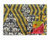 Indian Vintage Handmade Kantha Quilt Sari Patchwork Kantha Blankets