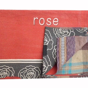 Reversible Vintage Kantha Quilts, handgemachte Quilts, handgemachte Quilts, Kantha Decken