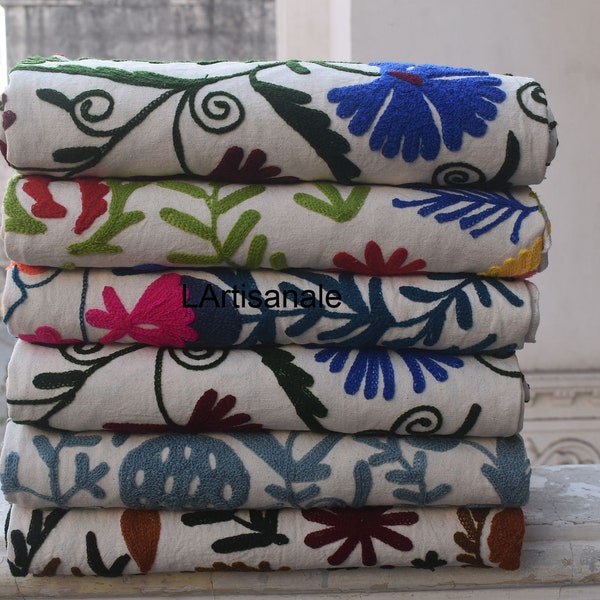 Wholesale lot Hand Embroidered Suzani Bedspread Suzani Bedcover Twin Size Unique Style Uzbek WallHanging Tablecloth Cotton ,Suzani Blanket