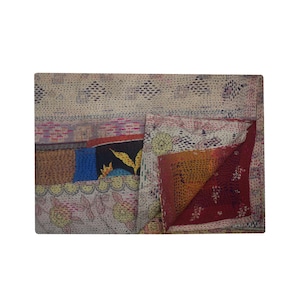 Beste Etsy Een exclusieve collectie handgemaakte Indiase vintage kantha-quilts, unieke fairtrade vintage kantha-quilt, kantha-deken