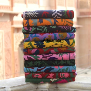 Wholesale lot Hand colorfull Embroidered Suzani Bedspread Suzani Bedcover Twin Size Unique Style Uzbek Wallhanging Tablecloth Cotton