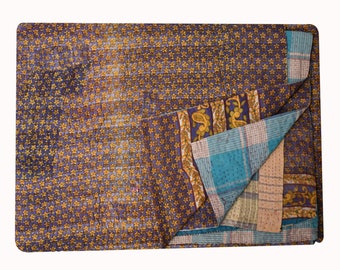 kantha quilt, vintage kantha quilt, throw blanket, bedspread, kantha throw, recycled throw, kantha, vintage kantha