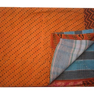 Trendy glamorous and spacious Vintage Kantha Quilt,Tribal Ethnic Kantha throw,kantha embroidery blanket Decor patchwork and floral designs