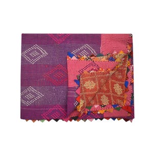 Beste Etsy Een exclusieve collectie handgemaakte Indiase vintage kantha-quilts, unieke fairtrade vintage kantha-quilt, kantha-deken