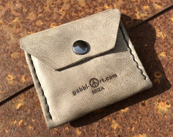 Cartera de piel "Sa Punta - Mini" hecha a mano por GABBI-ART.com